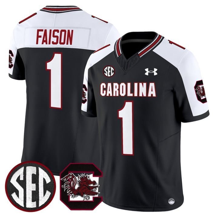 Rahsul Faison  #1 South Carolina Gamecocks 2026 Stitched Black Alternate