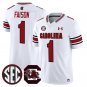 Rahsul Faison  #1 South Carolina Gamecocks 2026 Stitched White