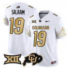 Rashaan Salaam  #19 Colorado Buffaloes Vapor Limited V4 - Big 12 XII Patch Stitched White 2