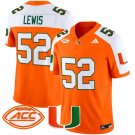 Ray Lewis  #52 Miami Hurricanes 2026 Vapor Football Limited Orange Alternate - All Stitched