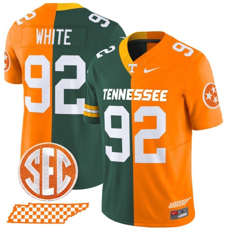 Reggie White  Packers #92 Tennessee Volunteers Split Vapor Football