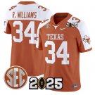 Ricky Williams  #34 Texas Longhorns 2026 CFP Final Patch Orange Alternate