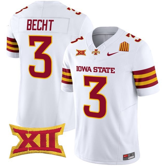 Rocco Becht  #3 Iowa State Cyclones 2026 Vapor Limited Football Stitched White