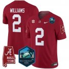 Ryan Williams  #2 Alabama Crimson Tide 2026 ReliaQuest Bowl Patch Stitched Crimson