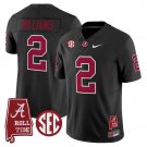 Ryan Williams  #2 Alabama Crimson Tide Throwback Vapor Alabama Map Stitched Black