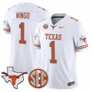 Ryan Wingo  #1 Texas Longhorns 2026 State Map SEC Patch White
