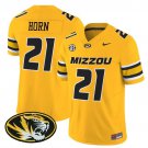 Sam Horn  #21`Missouri Tigers 2026 Vapor Limited Gold - All Stitched