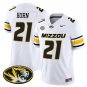 Sam Horn  #21`Missouri Tigers 2026 Vapor Limited White - All Stitched