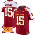 Seneca Wallace  #15 Iowa State Cyclones 2026 Vapor Football Stitched Cardinal Alternate