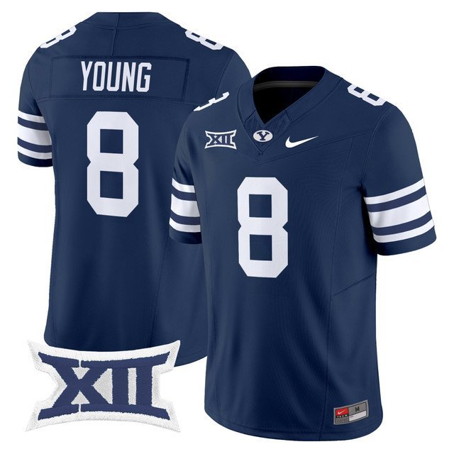 Steve Young  #8 BYU Cougars 2026 Vapor Football Limited Navy - All Stitched