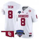 Taylor Tatum  #8 Oklahoma Sooners 2026 Armed Forces Bowl Patch Vapor Stitched White