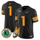 Team  #1 Idaho Vandals 1975 Throwback Vapor Limited Stitched Black