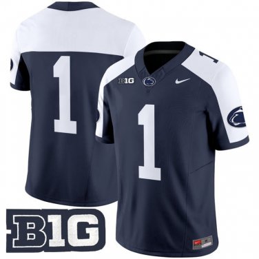 Team  #1 No Name Penn State Nittany Lions 2026 Vapor Stitched Navy Alternate