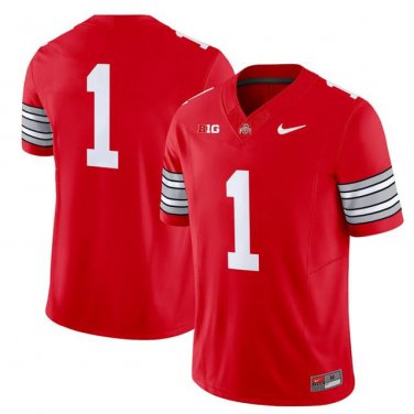 Team Ohio State Buckeyes  #1 Heritage Stripe 2026-2026 Vapor Limited Stitched Red