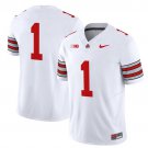 Team Ohio State Buckeyes  #1 Heritage Stripe 2026-2026 Vapor Limited Stitched White
