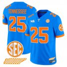 Tennessee  #25 Tennessee Volunteers Blue Blaze Edition Vapor Limited Football Stitched