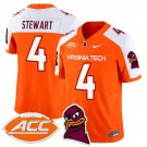 Terion Stewart  #4 Virginia Tech Hokies 2026 Vapor Limited Orange Alternate - All Stitched
