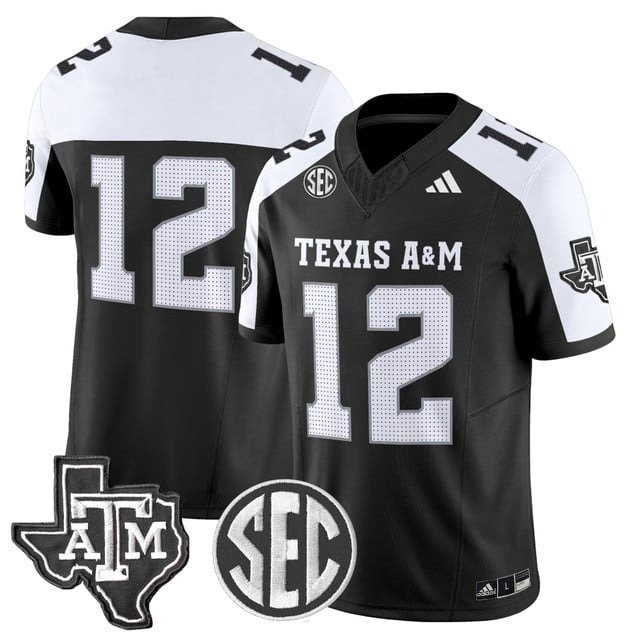 Texas A&M Aggies #12  2026 Vapor Football Limited Black Alternate - All Stitched