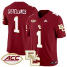 Thomas Castellanos  #1 Boston College Eagles 2024 Stitched Maroon