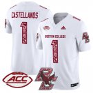 Thomas Castellanos  #1 Boston College Eagles 2024 Vapor Patch Limited Football Stitched White