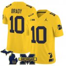 Tom Brady  #10 Michigan Wolverines 2026 Vapor Limited Maize - All Stitched