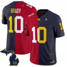 Tom Brady  Buccaneers #10 Michigan Wolverines Split Vapor Limited Football