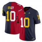 Tom Brady  Buccaneers #10 Michigan Wolverines Split Vapor V2 All Stitched