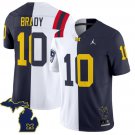 Tom Brady  Patriots #10 Michigan Wolverines Split Vapor Limited Football