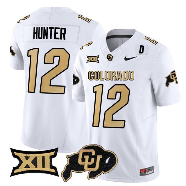 Travis Hunter  #12 Colorado Buffaloes 2026 Vapor Football Limited White - All Stitched