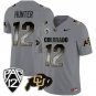 Travis Hunter  #12 Colorado Buffaloes Arch Smoke Vapor Gray - All Stitched