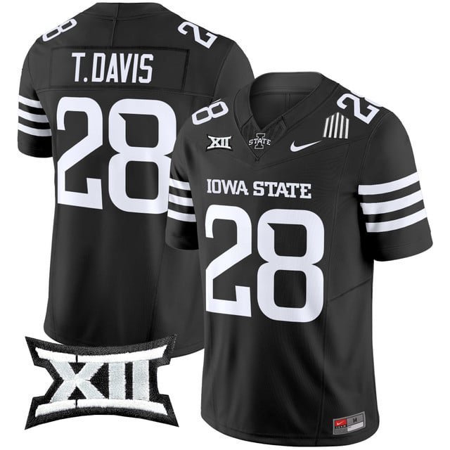 Troy Davis  #28 Iowa State Cyclones 2026 Vapor Limited Football Stitched Black