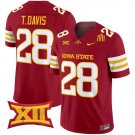 Troy Davis  #28 Iowa State Cyclones 2026 Vapor Limited Football Stitched Cardinal