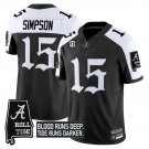 Ty Simpson  #15 Alabama Crimson Tide Gothic Bama Blood Edition Vapor Stitched Alternate
