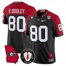 Vince Dooley  #80 Georgia Bulldogs 2026 Color Sleeves Vapor Limited Stitched Black Special