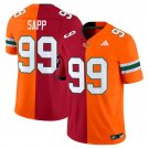 Warren Sapp  #99 Miami Hurricanes Split Vapor Football Limited V2 - All Stitched
