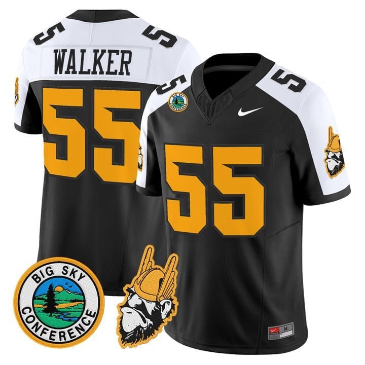 Wayne Walker  #55 Idaho Vandals 1975 Throwback Limited Stitched Black Alternate