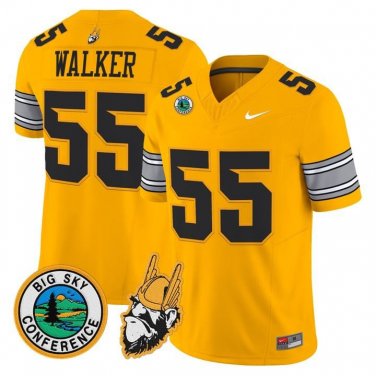 Wayne Walker  #55 Idaho Vandals 1975 Throwback Limited Stitched Gold