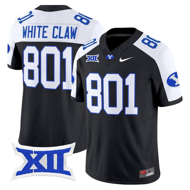 White Claw  #801 BYU Cougars 2026 Vapor Football Limited Black Alternate - All Stitched