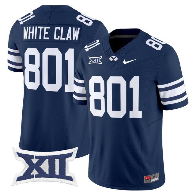 White Claw  #801 BYU Cougars 2026 Vapor Football Limited Navy - All Stitched