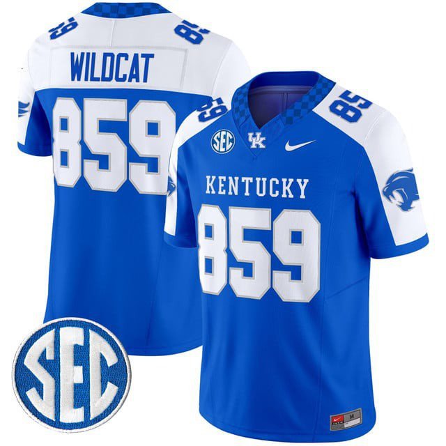 Wildcat  #859 Kentucky Wildcats 2026 Vapor Football Limited Stitched Royal Alternate
