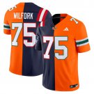 Wilfork  #75 Miami Hurricanes Split Vapor Football Limited V2 - All Stitched