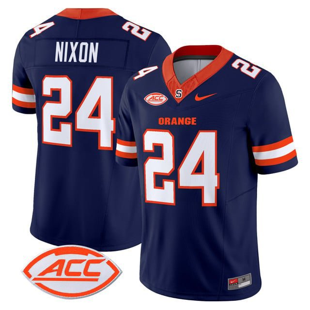Will Nixon  #24 Syracuse Orange 2026 Vapor Limited Navy - All stitched