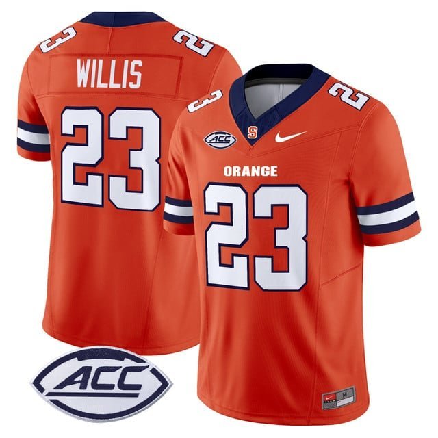 Yasin Willis  #23 Syracuse Orange 2026 Vapor Limited Orange - All stitched
