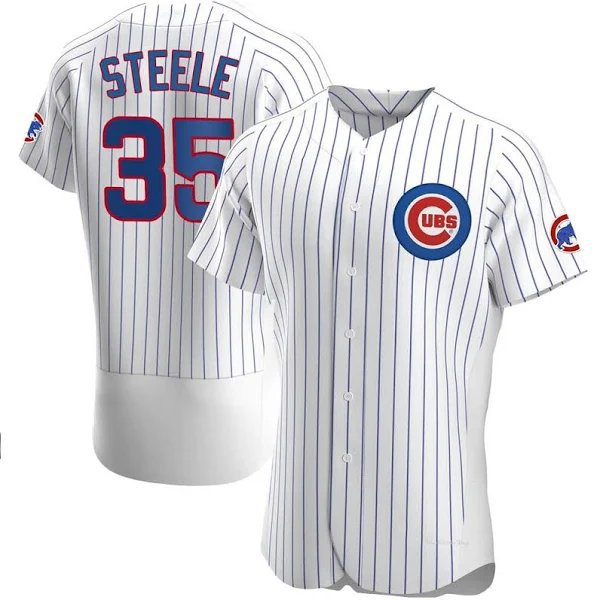 2026     justin steele  cubs 35  baseball jersey  white