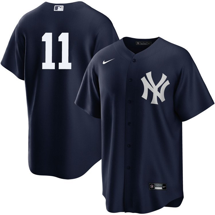 2026    anthony volpe  yankees 11 blank no name  jersey blue
