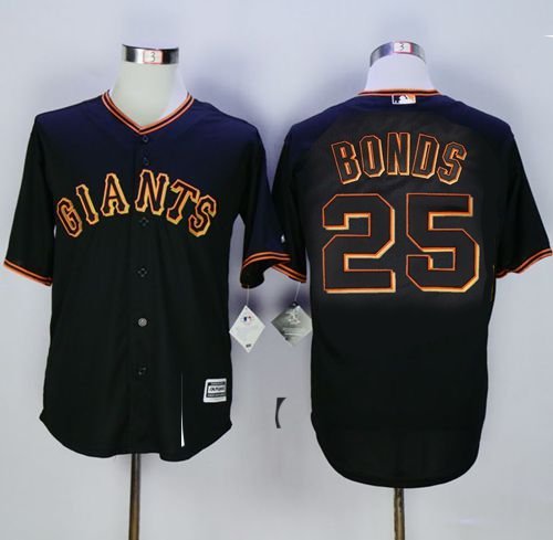 2026    Barry Bonds Giants 25 throwback jersey black