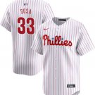 2026    edmundo sosa  phillies 33  baseball  jersey white