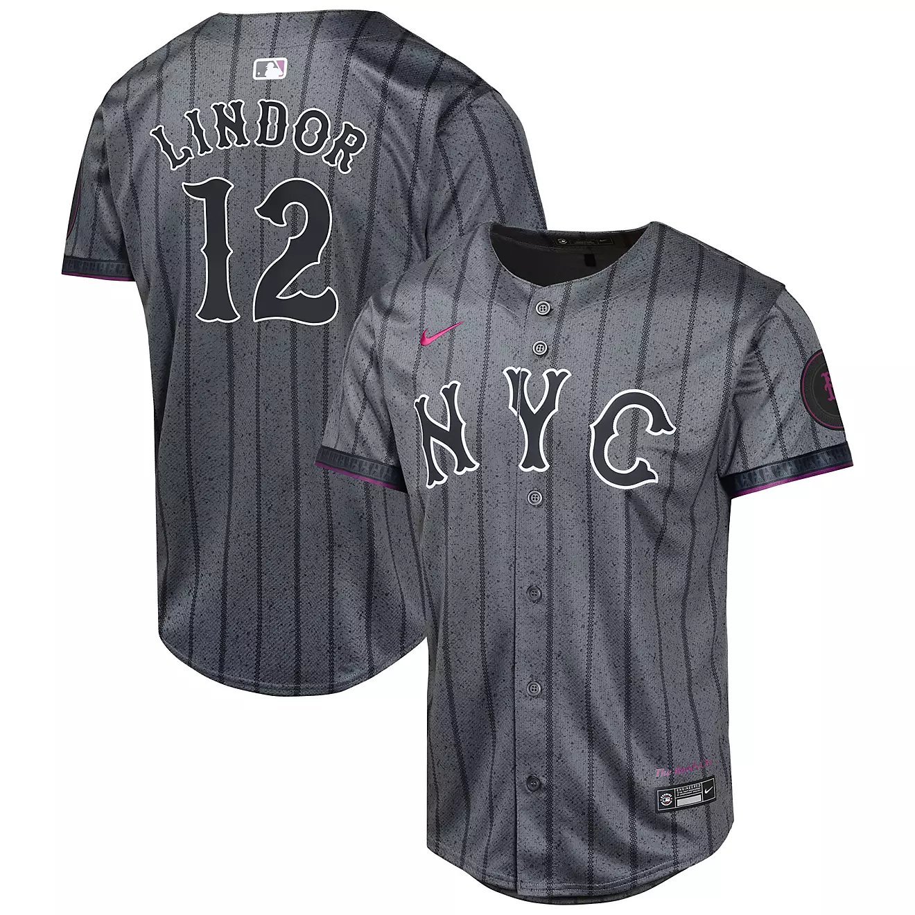 2026    Francisco Lindor NY Mets 12 city connect jersey