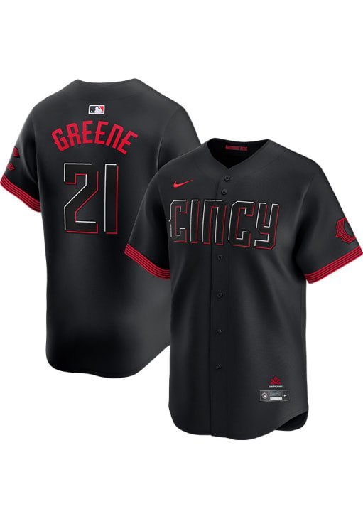 2026    HUNTER GREENE  reds  21 city connect jersey black