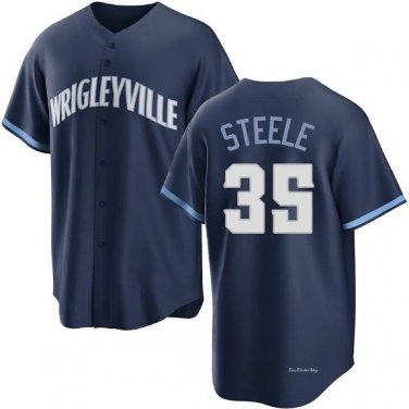 2026    justin steele  cubs 35  city connect jersey  blue